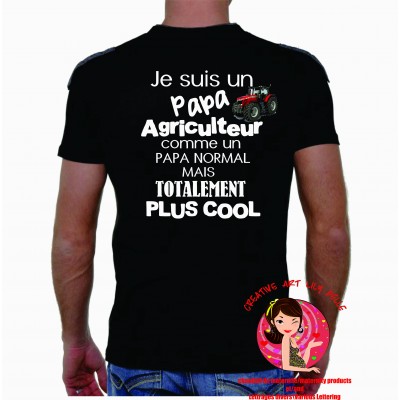 T-shirt papa agriculteur 4081